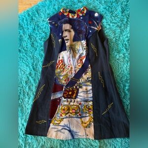 New with tags, one of a kind, Rosecut Elvis tapestry dress